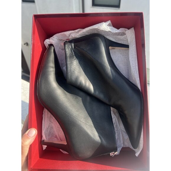 Tamara Mellon Stark High Heel Ankle Booties black designer in box 9.5 moto - Picture 5 of 16